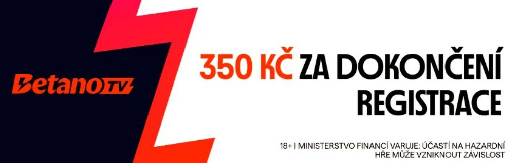 350 Kč bonus za registraci u Betano.cz