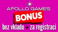 6️⃣ Apollo Games automaty bonus za registraci bez vkladu