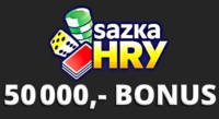 3️⃣ Sazka Hry 100% za vklad 50.000 Kč